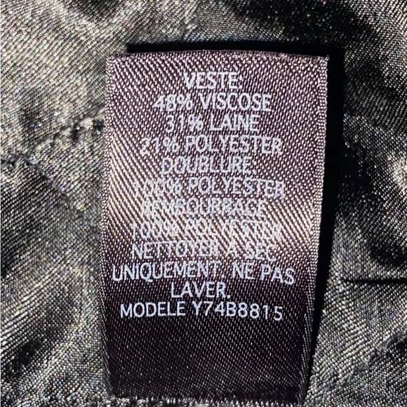 Guess Womens MD Double Breasted Black Sparkly 3/4 Sleeves Short Peacoat NWOT - Picture 13 of 13